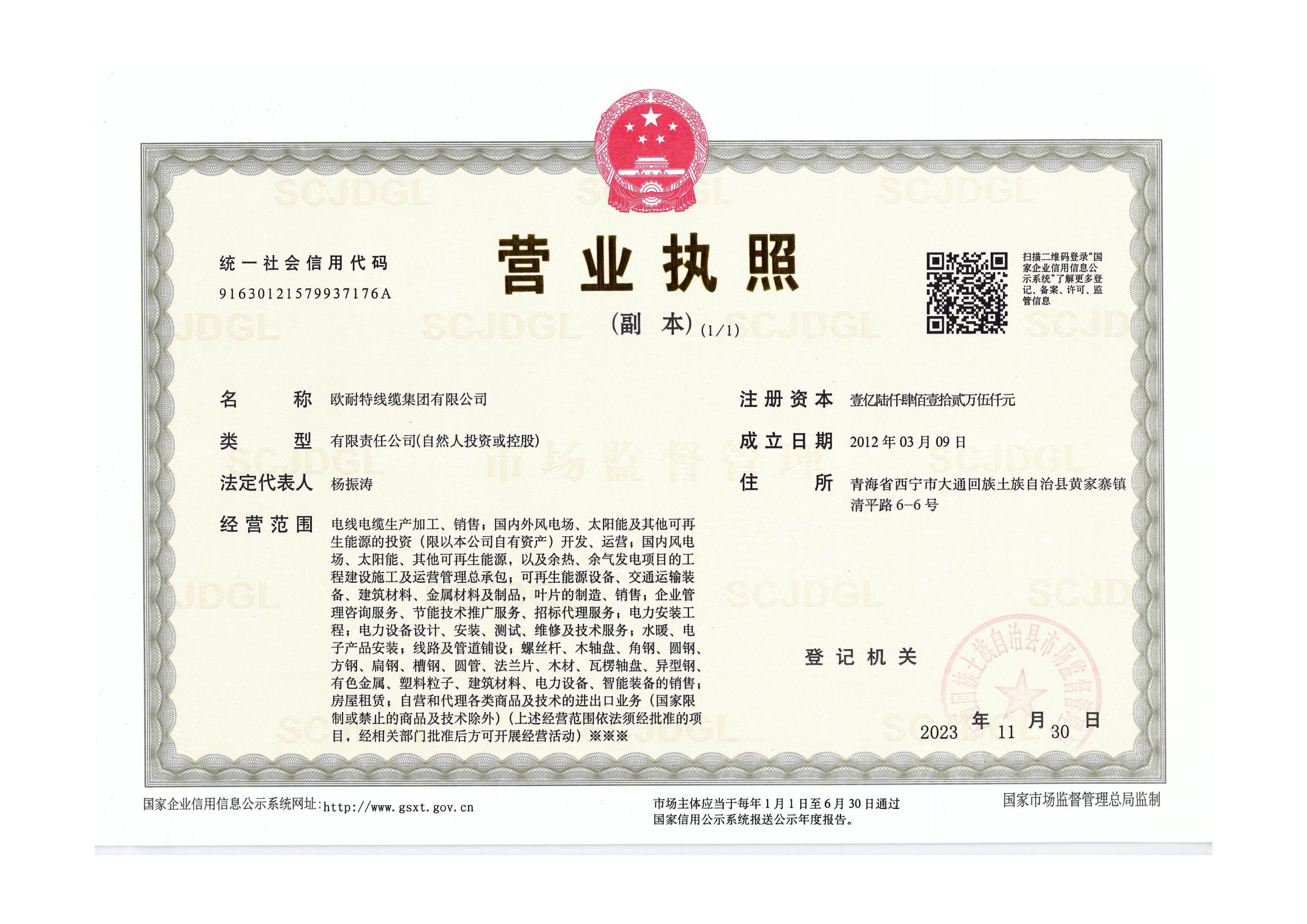 Свидетельство о государственной регистрации юридического лица